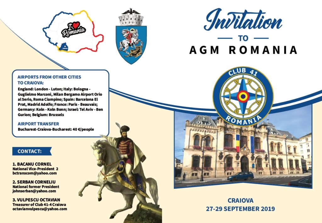 agm 41 romania 2019 in craiova 41 international the club agm